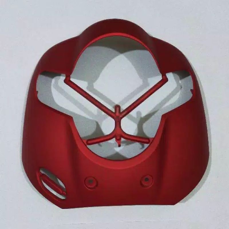 Cover Front Tameng lampu panel kap body depan scoopy fi esp new k93 2019 2020 merah Doff non ori