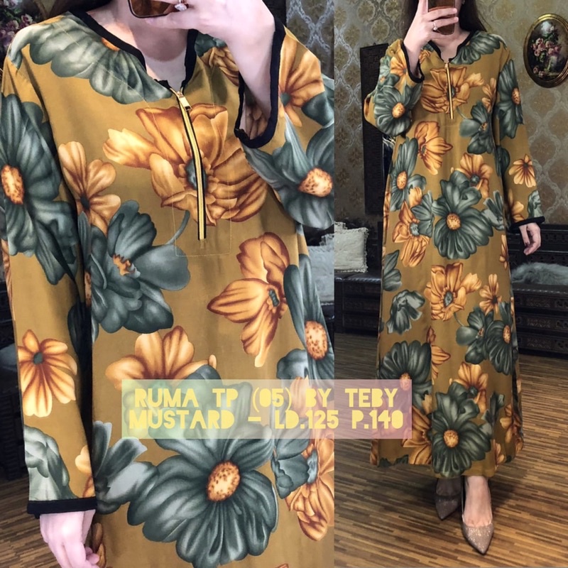 Daster Teby Ruma TP tangan panjang