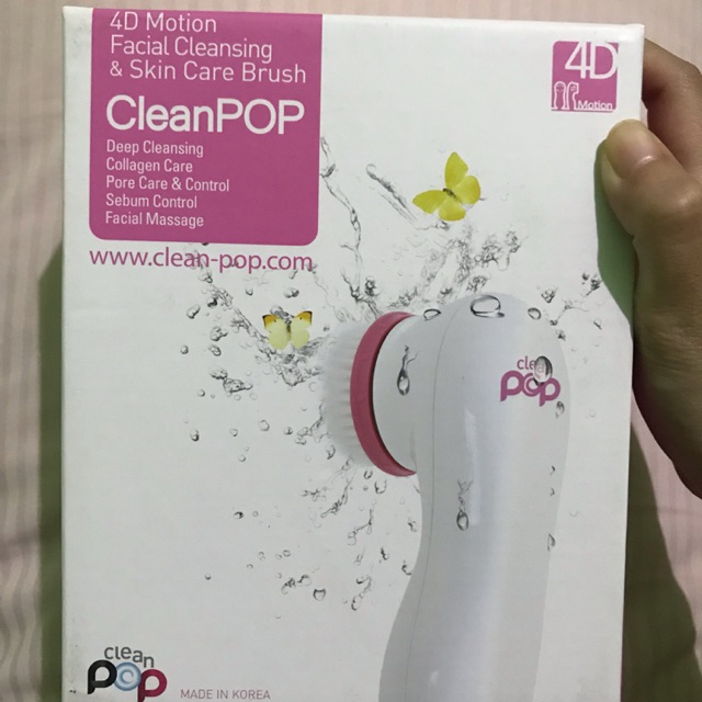 Clean pop 4D motion facial cleansing&skin care brush