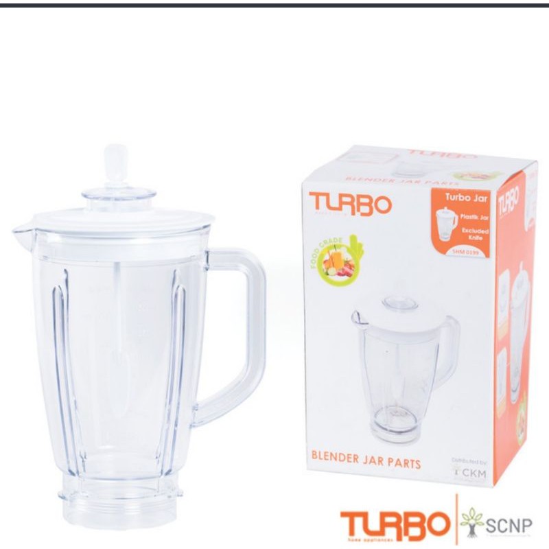 Turbo Plastic Jar 2 Liter ( Tabung Blender Plastik ) - SHM 0199 ORIGINAL