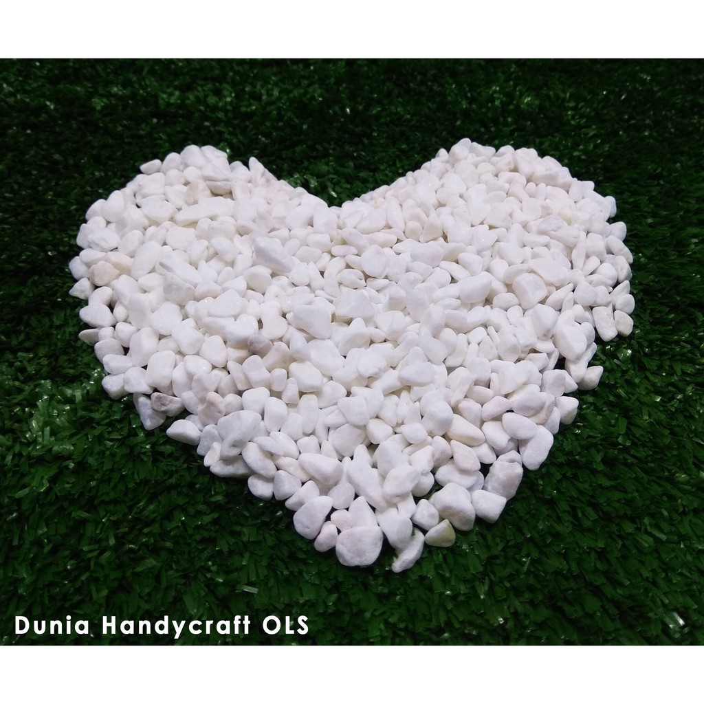 Batu Hias Putih Polos