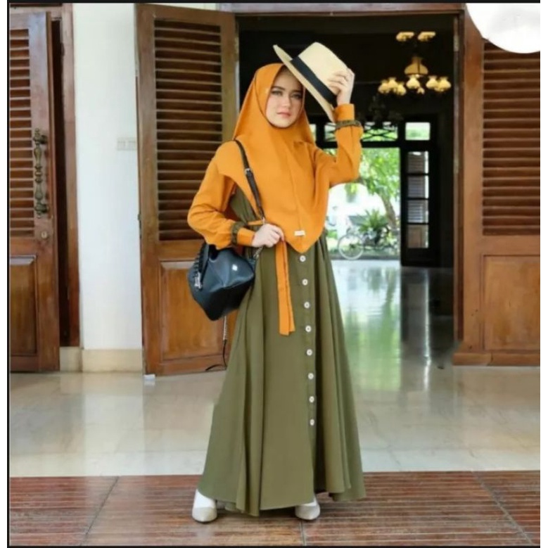 GAMIS MECCA SYAR'I DRESS + KHIMAR/ GAMIS TERBARU 2022