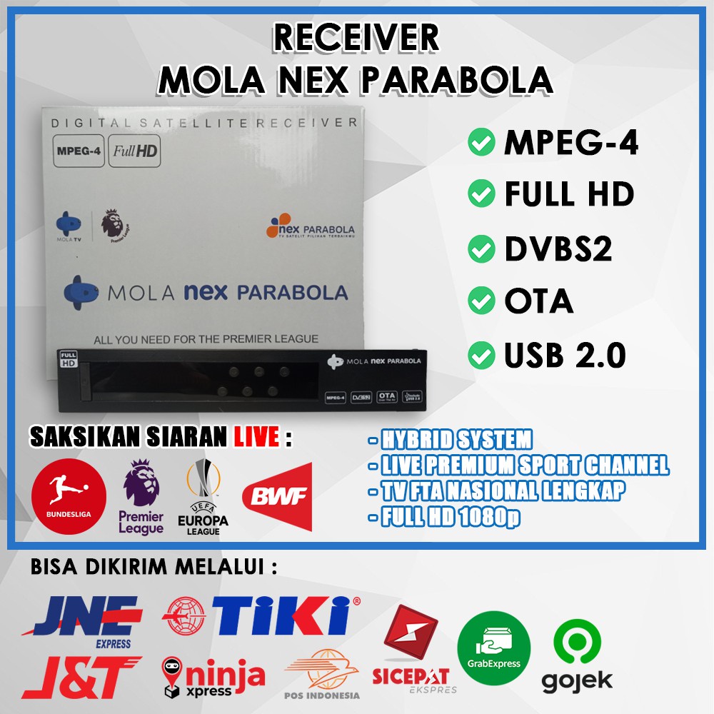 RECEIVER NEX PARABOLA PUTIH BARANG LANGKA MOLA TV BISSKEY