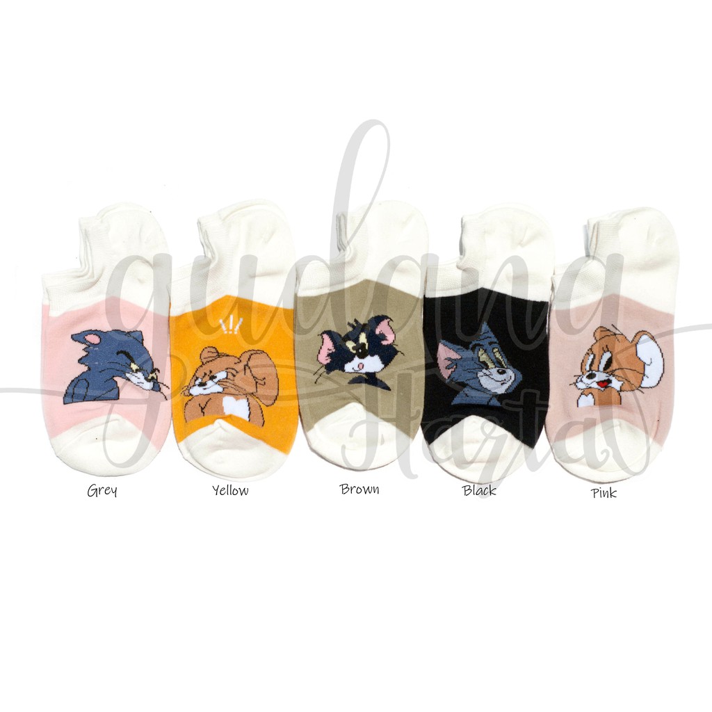 Kaos Kaki Wanita Pendek Tom And Jerry Socks Karakter Kucing Dan Tikus GH 103232