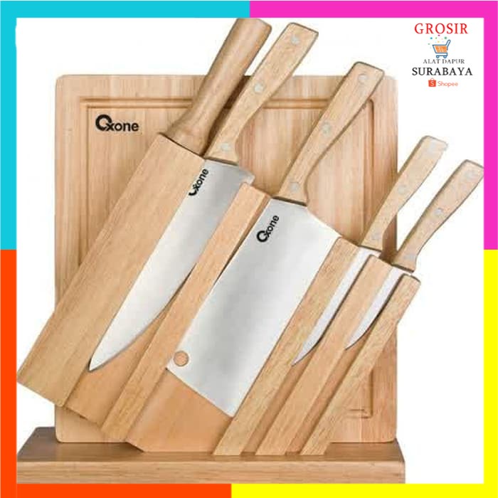 OX-95 | Wooden Knife Set Oxone - Pisau Dapur