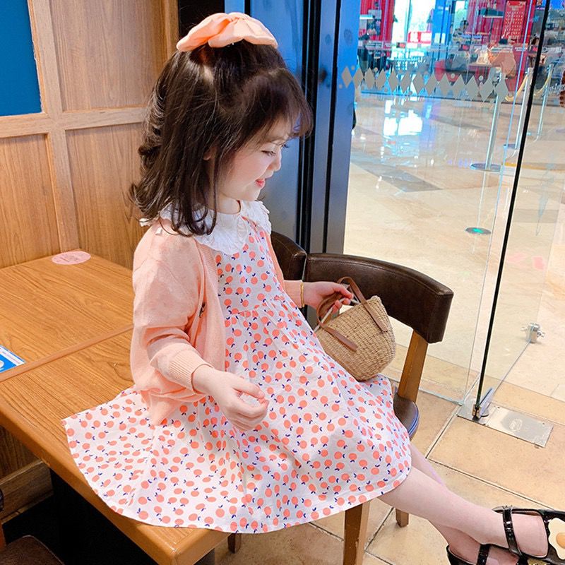 Dress Anak Perempuan Kerah Buah Peach