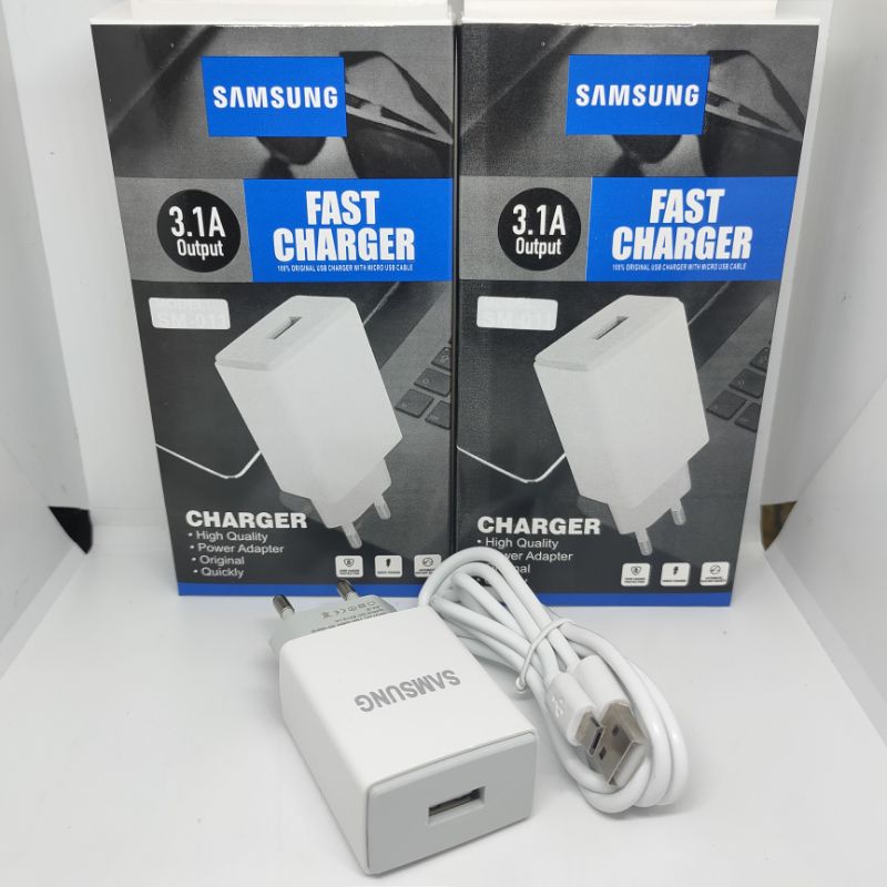 Charger Samsung 3.1A Qualcomm Quick Charge 3.0 Kabel Micro