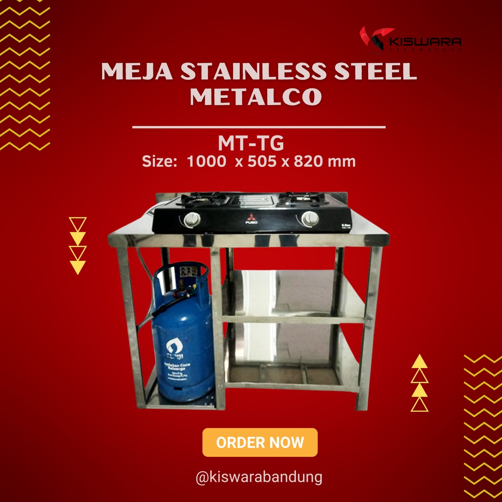 Meja Stainless Steel Metalco MT-5 kiswarabandung