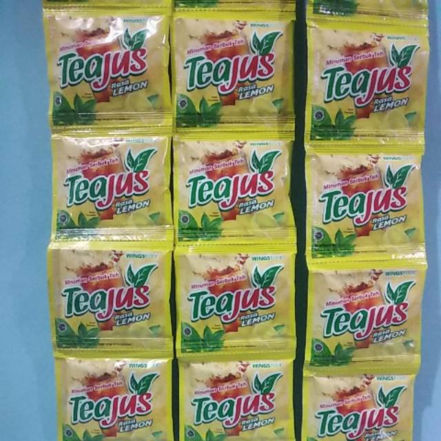 

Teajus Lemon per renteng isi 10 sachet