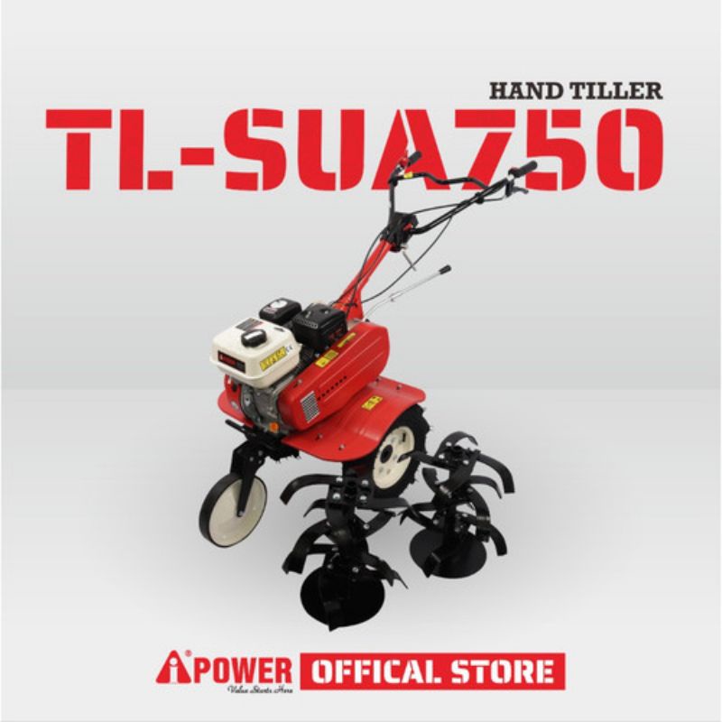 Mesin Traktor Mini Cultivator Tiller Tanah Kering Basah iPower SUA750