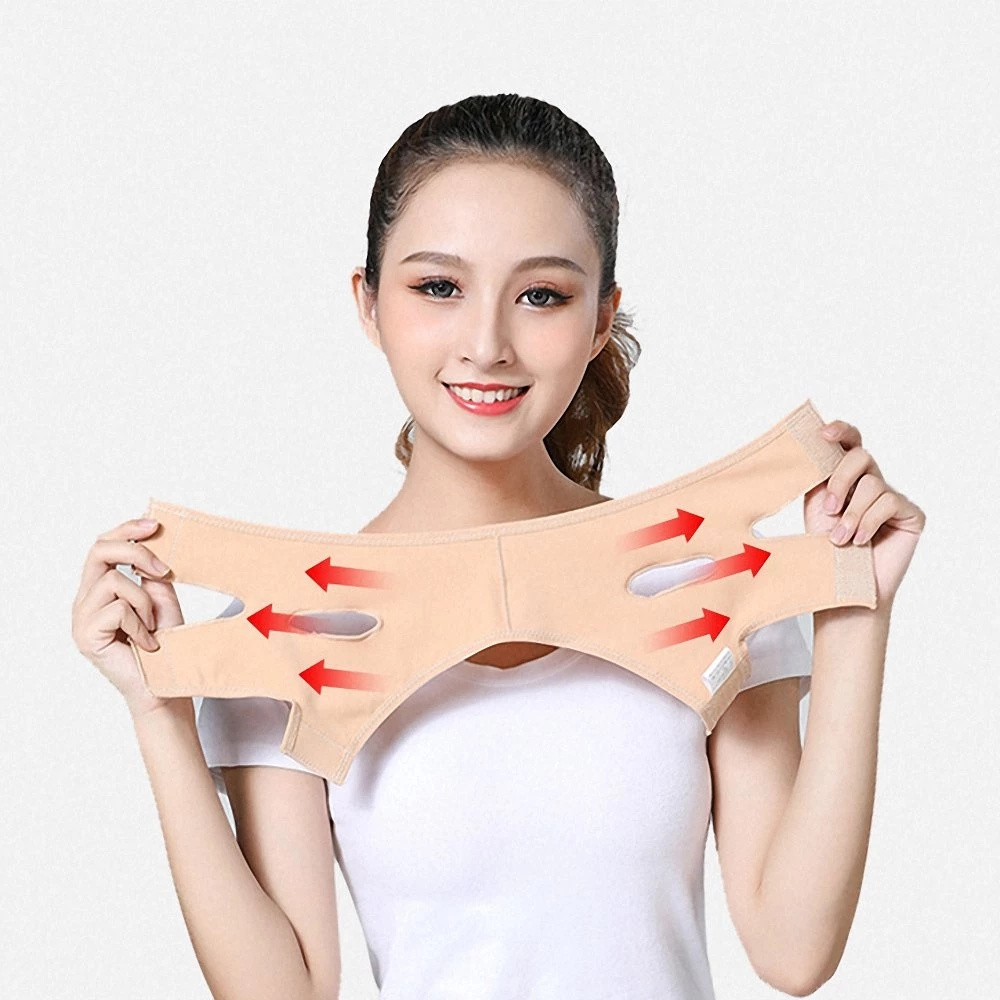 [Face V Shaper Face Lifting Slimming Belt][ Facial Cheek V Shape Lift Up Thin Mask Strap ][ Face Line Smooth Breathable Bandage ]