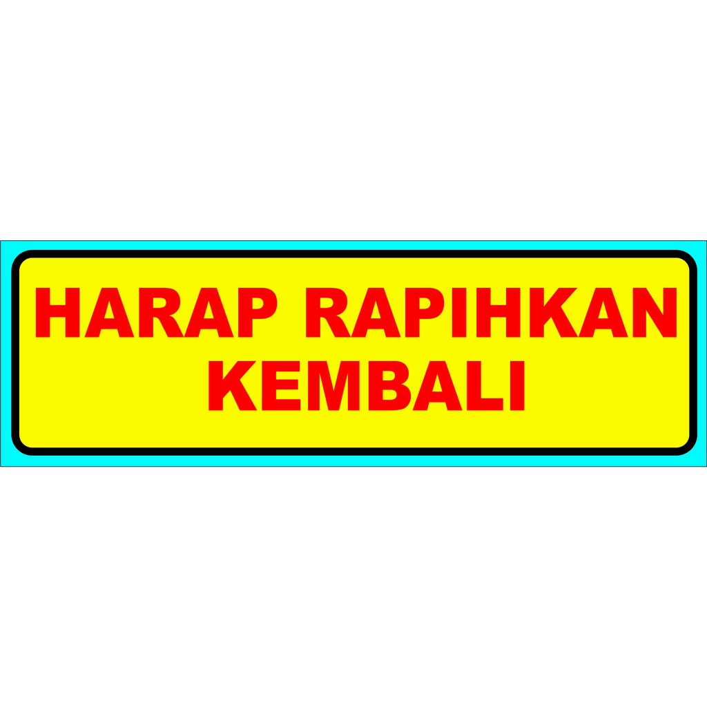 Jual Stiker Harap Rapikan Kembali Shopee Indonesia 6562