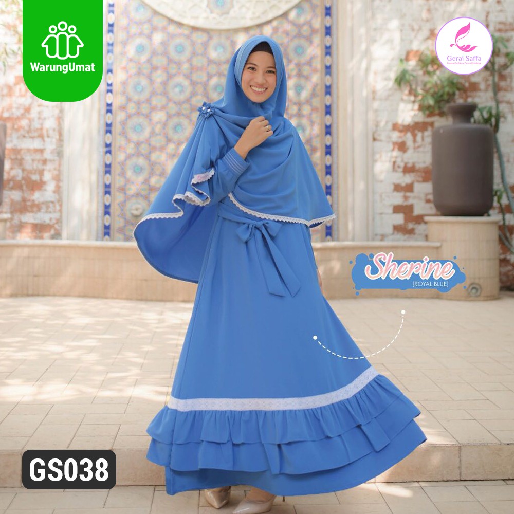GERAI SAFFA – GAMIS SHERINE SET ROYAL BLUE / GAMIS ORI BY GERAI SAFFA