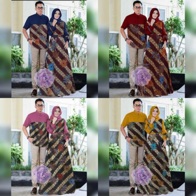 COUPLE LENTERA BATIK FIT / BAJU PASANGAN / SET COUPLE BATIK/SET COUPLE MUSLIM/PAKAIAN WANITA/COUPLE 