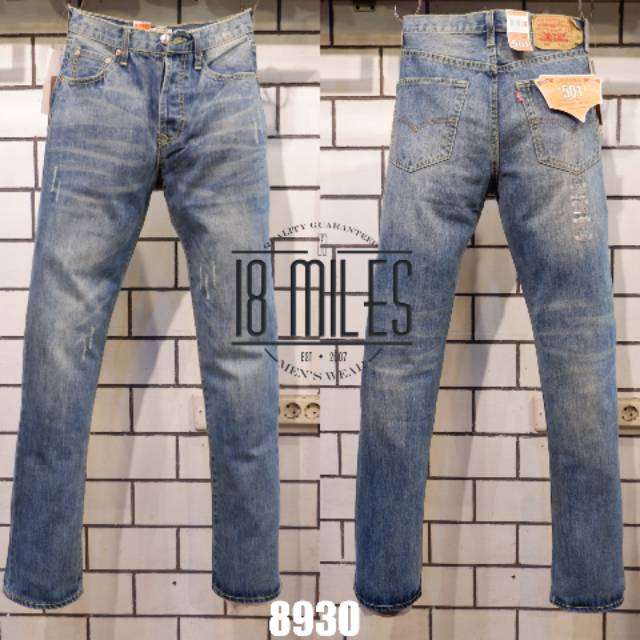 Jual Celana Jeans Levis 501 Original Fit Blue Washed Reguler Straight  Button Fly Import Made In Usa Indonesia|Shopee Indonesia