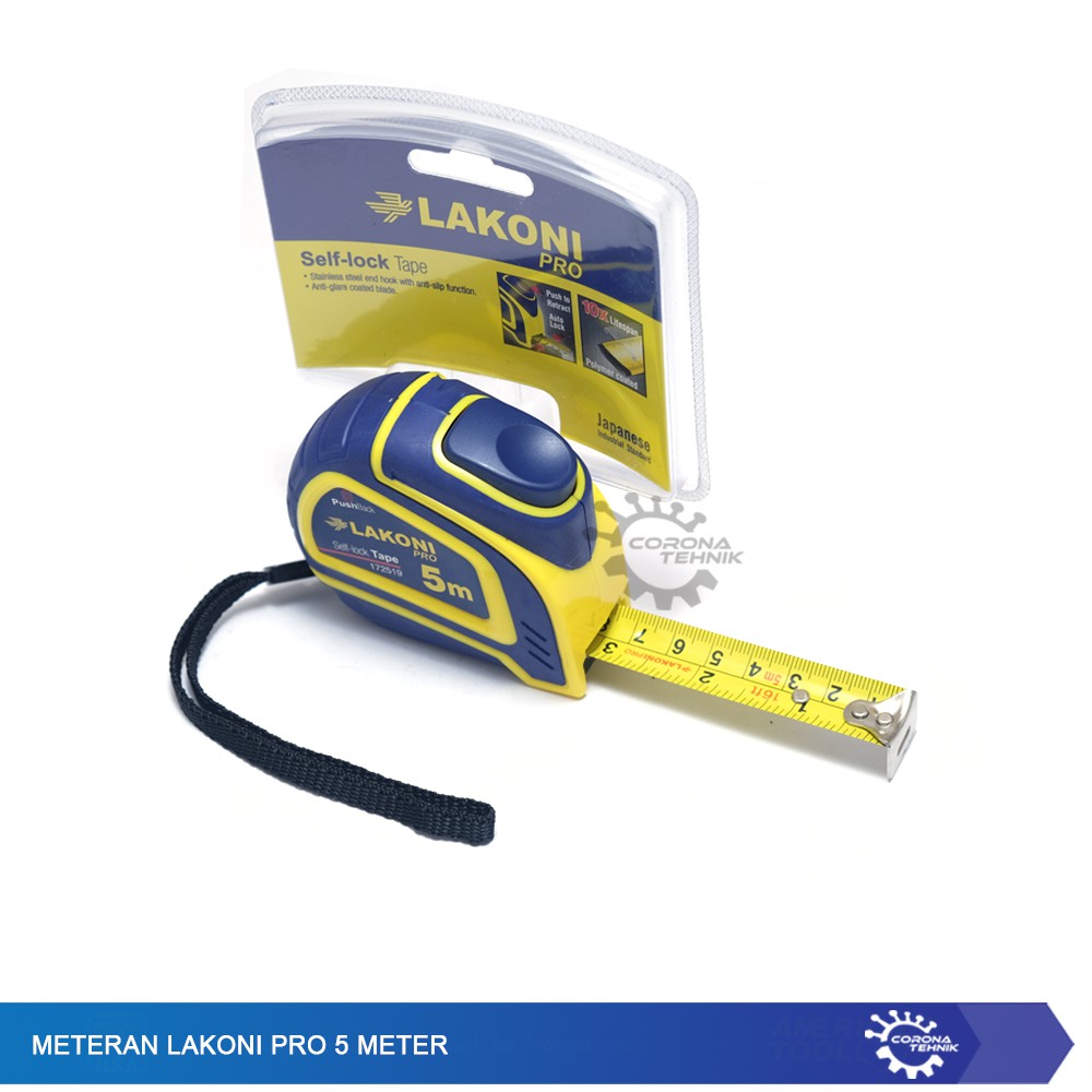 Meteran Lakoni Pro Tylon Self Lock 5 Meter