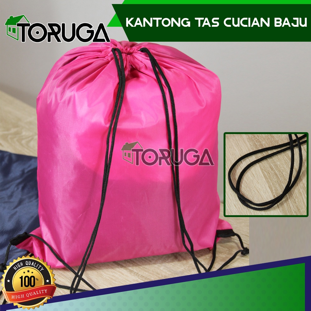 Kantong Cucian Baju Laundry Bag 10Kg 43x24 Cm Tas Keranjang Pakaian Kotor