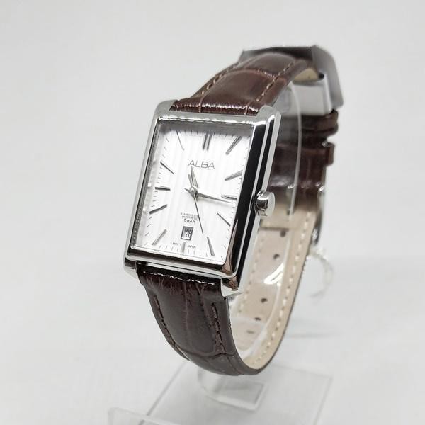 Jam Tangan Alba Wanita AH7J79 Coklat Silver Original Garansi Resmi