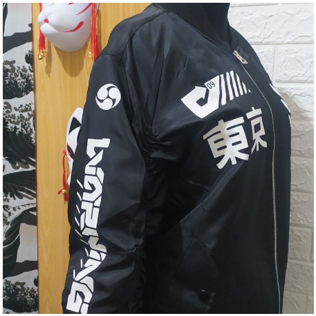 JAKET BOMBER JEPANG TAKASHI YOSHIKO LIMITED EDITION TOKYO CYBERPUNK BAHAN PARASUT