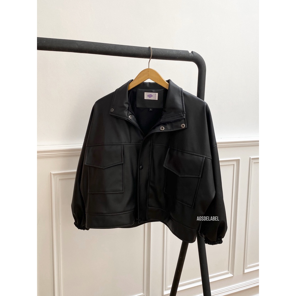 AGS Oversized Leather Jacket