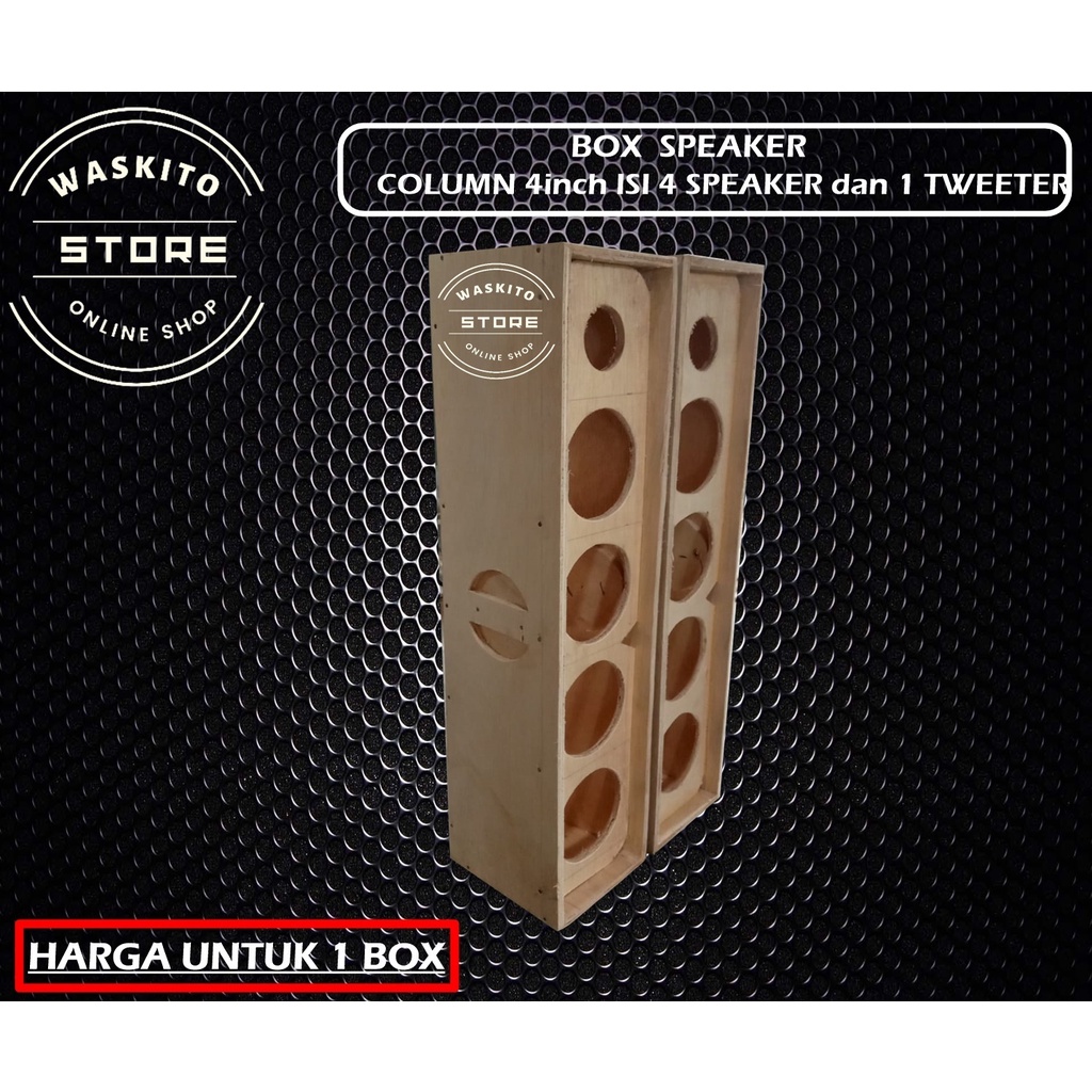 Box Speaker 4 inch Column plus Tweeter