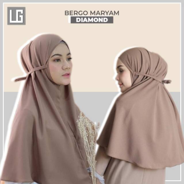 HIJAB BERGO  MARYAM  JILBAB  BERGO  DIAMOND JILBAB  INSTAN 