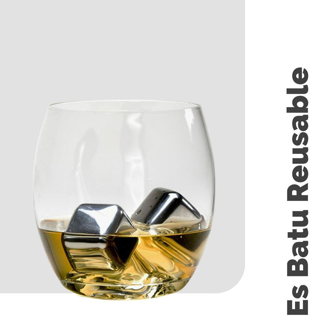 [FOOD GRADE] Es Batu Reusable Stainless Steel Ice Cube Pakai Ulang