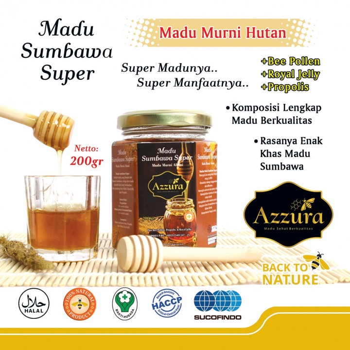 

Madu Azzura Madu Super Sumbawa 200 gr