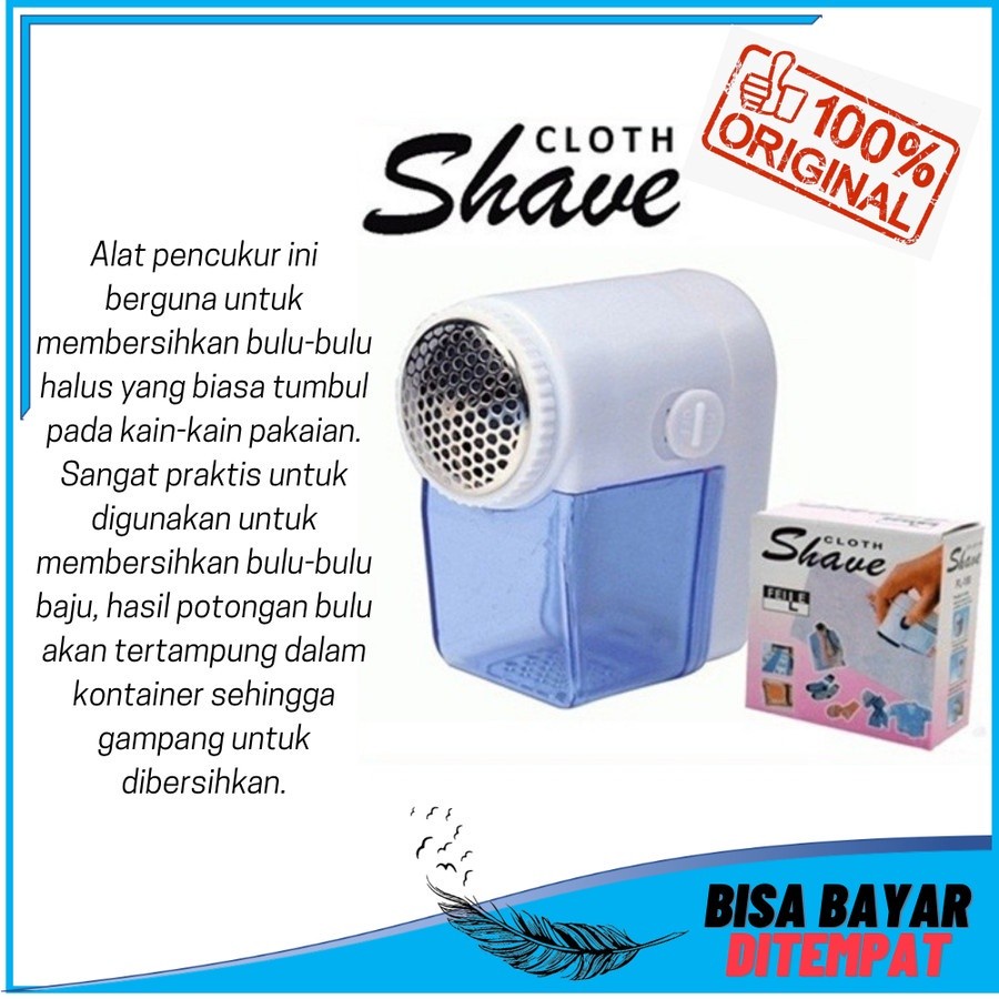 Alat Penghilang Pencukur Bulu Benang wool Baju Pakaian Cloth Shaver