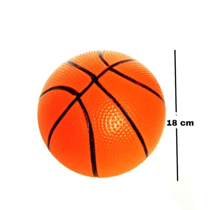 Mainan Bola balon karet angin tiup pompa basket semangka buah karakter bola BESAR 25 cm