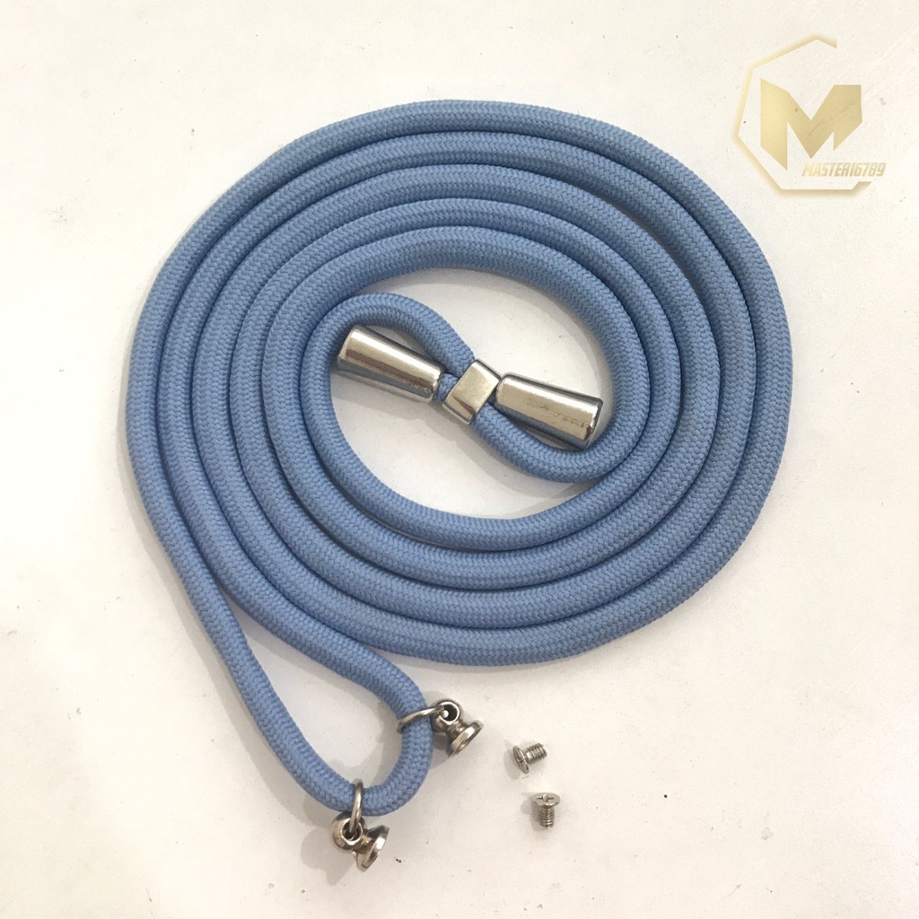 Tali sling case slingcase Tali Lanyard Hp Strap Gantungan leher plus Mur + Baut sekrup stainless candy koper choice dove universal MA2360