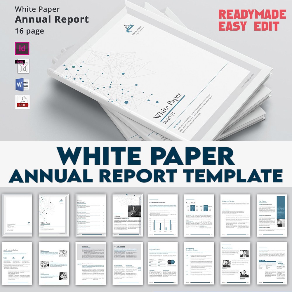 

NS White Paper Annual Report Template Ready Made
