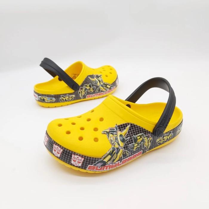 CROCS SANDAL ANAK KARAKTER BUMBLEBEE CLOG KIDS ORIGINAL CROCS - KUNING PROMO