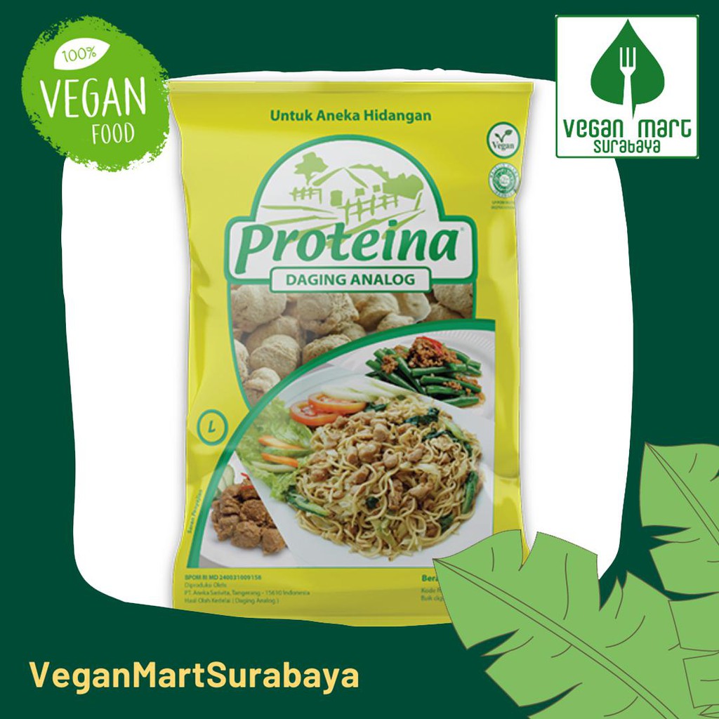 

Proteina L 250 gram - / Protein Nabati / Daging Nabati / Vegan Meat / Plant Based Meat