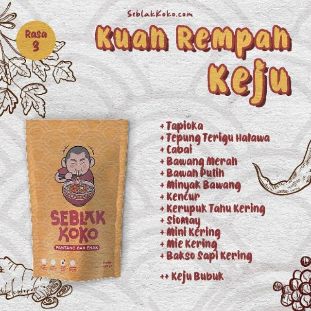 

SEBLAK KUAH REMPAH KEJU By Seblakkoko