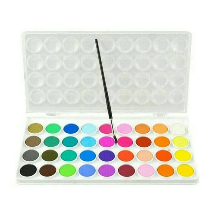 

air-cat- simbalion watercolor cake 36 warna -cat-air.