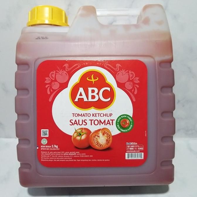 

Kualitas terbaik] ABC SAUS TOMAT JERIGEN 5,7KG
