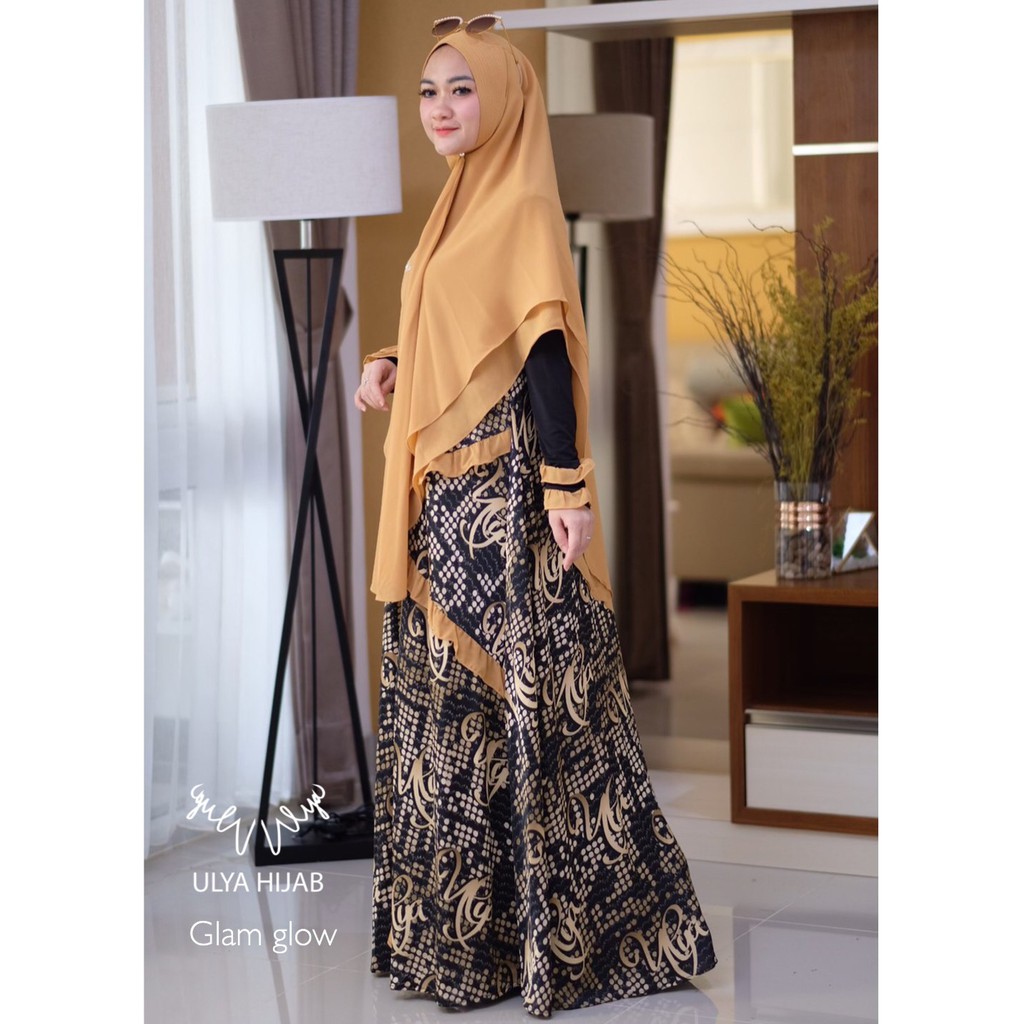 Ulya Hijab Gamis Syari Baju Muslim Wanita Glam Glow