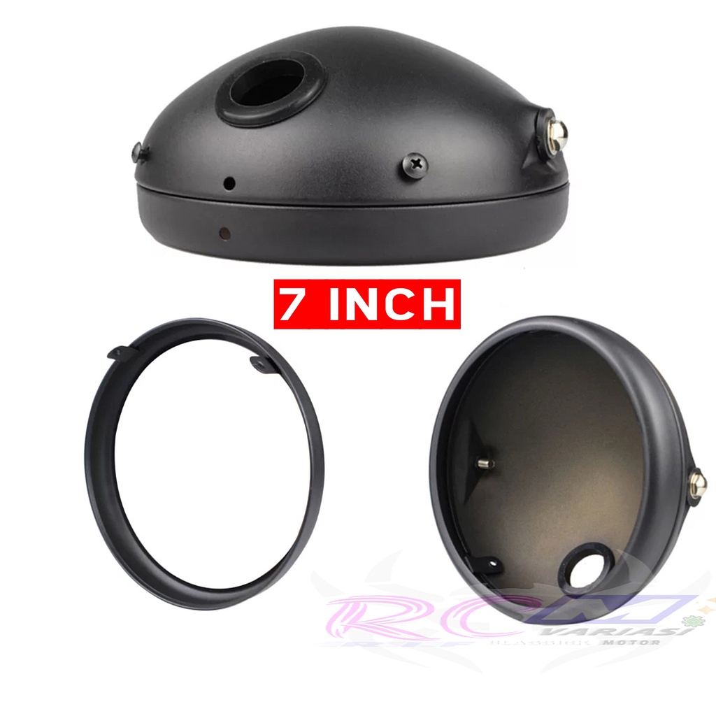 Batok lampu daymaker 7inch pesek import berkualitas