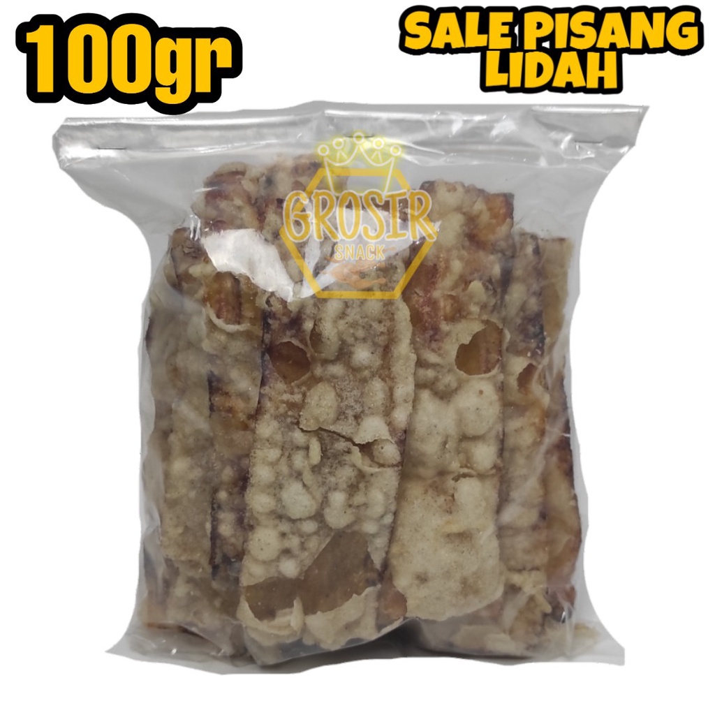 Keripik Sale Pisang Lidah 100gr+ Manis Gurih