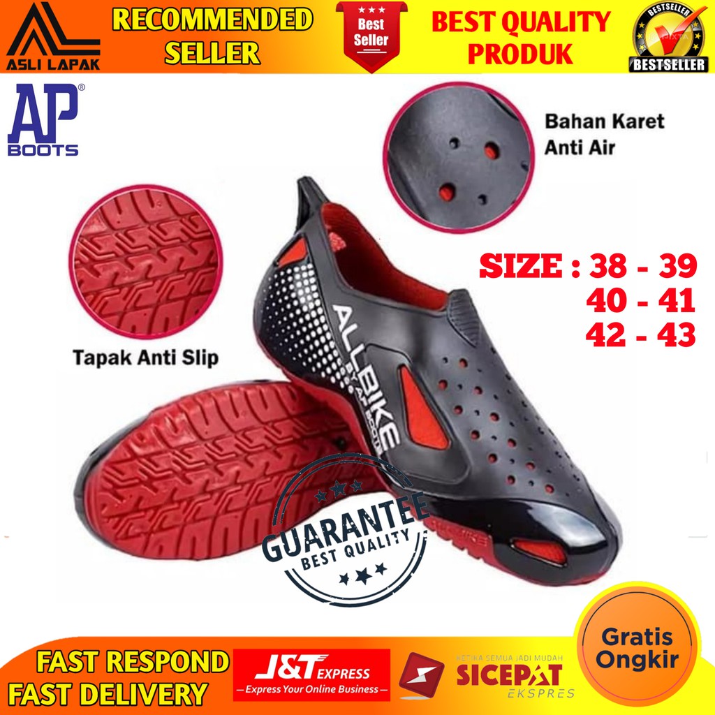  SEPATU  SEPEDA  KARET ALL  BIKE  PVC SEPATU  AP  BOOTS  BOOT  BOT 