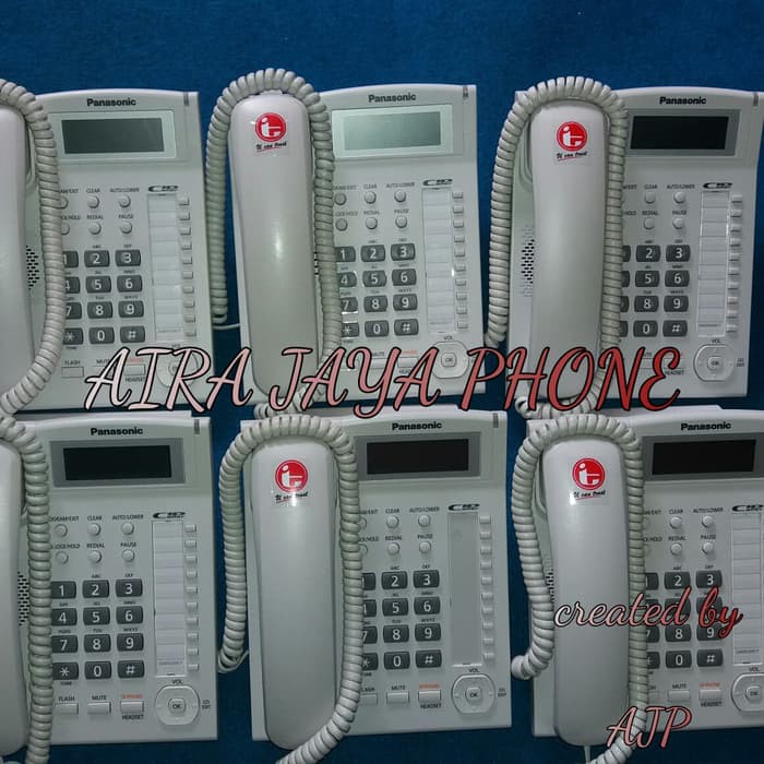 Pesawat Telpon Telephone Panasonic KX-TS880 Caller ID BISA BUAT INDIHOME DAN mesin PABX Second spesial