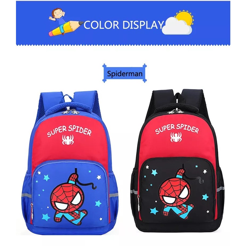 Tas Ransel Sekolah Super Spider Anak Laki Laki Paud TK SD