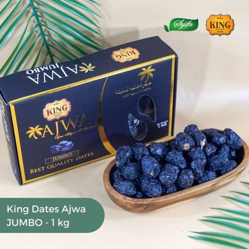 

Kurma Ajwa Aliyah Al Madinah KING 1 KG & 500gr Ajwa Premium Madinah