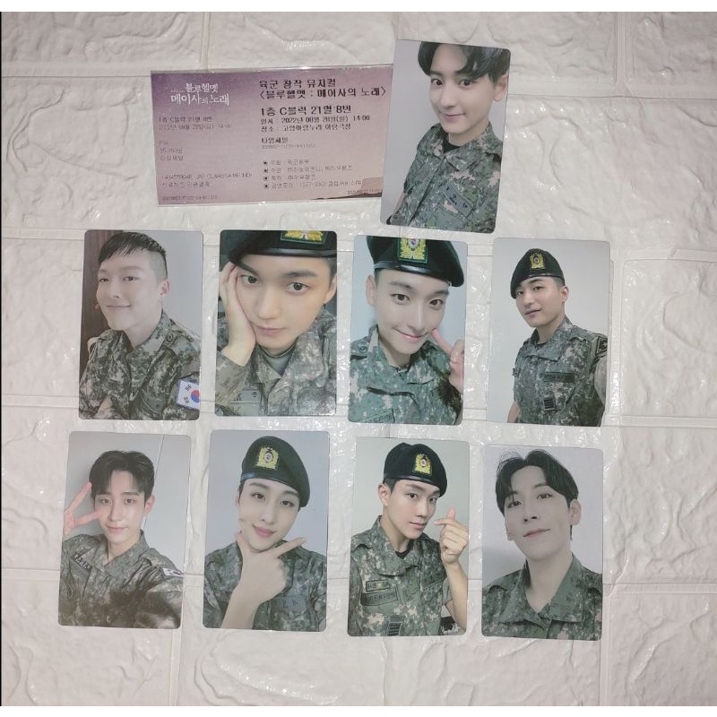 Official Meissa Photocards (PC) chanyeol military/militer