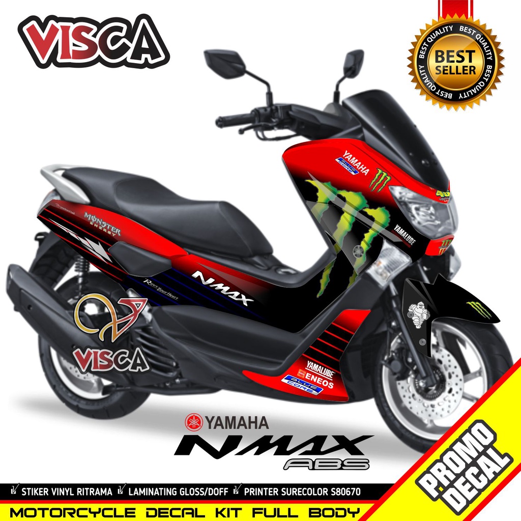 (Bisa COD) Decal Nmax Old Full Body Stiker Nmax Old Striping Nmax Old Sticker Nmax 2020 Full Blok mo