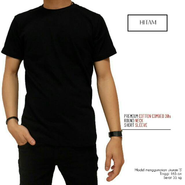 KAOS DISTRO POLOS / KAOS POLOS HITAM / POLOSAN