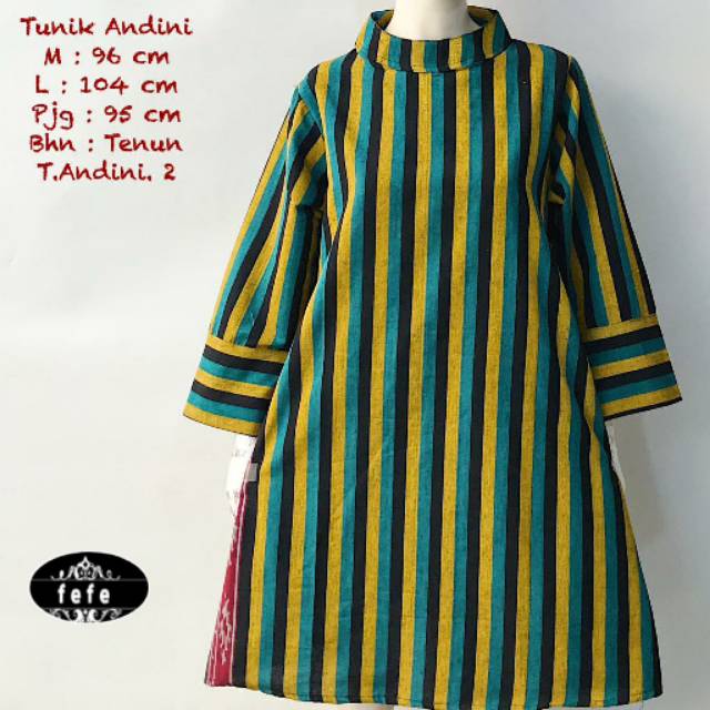 Tunik andini / tunik lurik / tunik batik