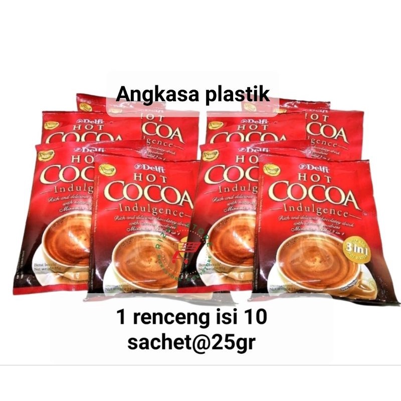 

Delfi hot cocoa mixchocolate 3in1 / 1renceng isi 10 sachet@25gr