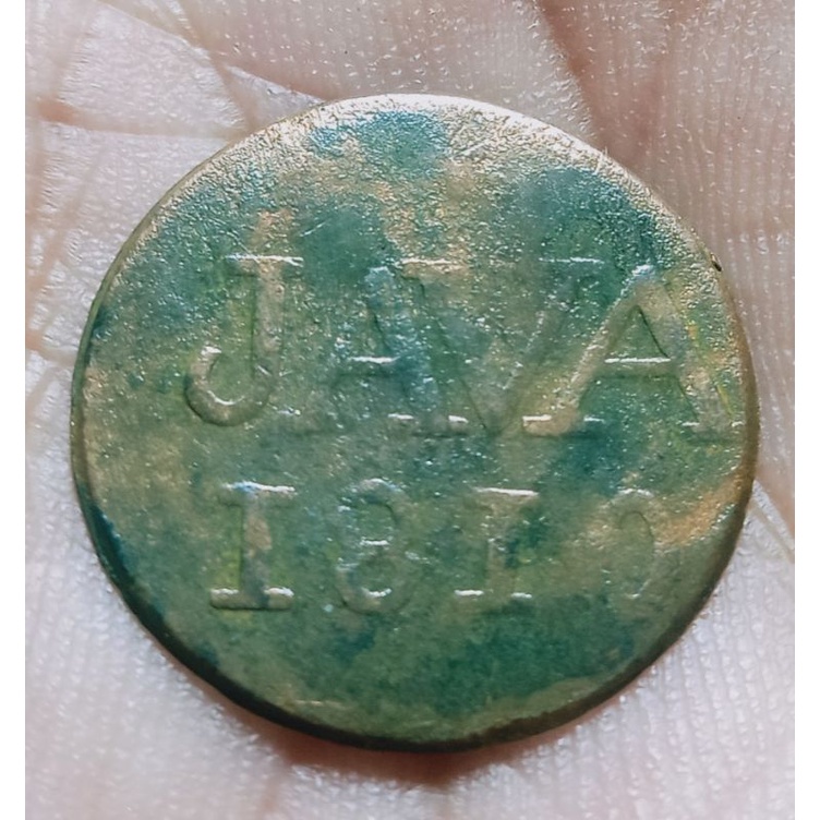 Koin 1 Duit Java LN (Louis Napoleon) 1810